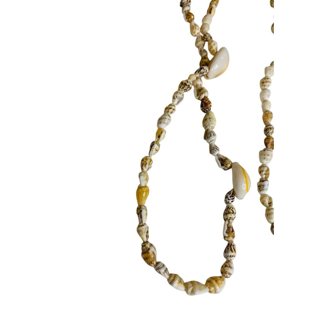 Vintage Shell Necklace 36 Inch Overhead No Clasp